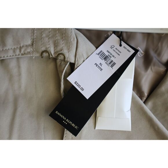 Banana Republic 569732-00 Women Petite Sz XL Tan Classic Twill Trench Coat - Picture 7 of 16